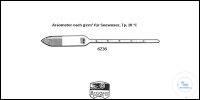 Hecht Hydrometer   , 0-30: 0,5%  1000-1,230: 0,002  /  3 ... 46223001