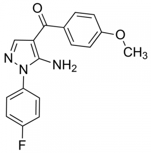 (5-Amino-1-(4-fluorophenyl)-1H-pyrazol-4-yl)(4-methoxyphenyl)methanone JRD0259-1G