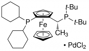 (R)-1-[(SP)-2-(Dicyclohexylphosphino)ferrocenyl]ethyldi-tert-butylphosphine palladium(II) dichloride 