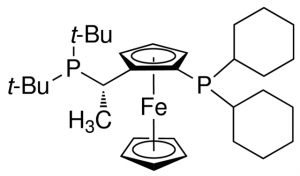 (S)-1-[(RP)-2-(Dicyclohexylphosphino)ferrocenyl]ethyldi-tert-butylphosphine 