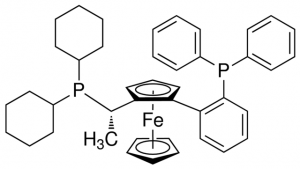 (S)-1-{(SP)-2-[2-(Diphenylphosphino)phenyl]ferrocenyl}ethyldicyclohexylphosphine 