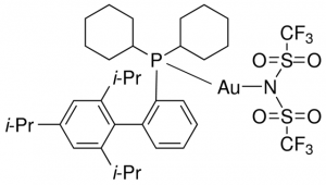 2-Dicyclohexylphosphino-2,4,6-triisopropylbiphenyl gold(I) bis(trifluoromethanesulfonyl)imide 