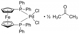 Dichloro[1,1-bis(diphenylphosphino)ferrocene]palladium(II) acetone adduct 