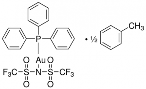 [Bis(trifluoromethanesulfonyl)imidate](triphenylphosphine)gold(I) (2:1) toluene adduct 