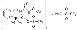 {Cuprous 2-[(2-diphenylphosphino)benzylideneamino]-3,3-dimethylbutyrate,triflatesodium triflate} complex, dimer 709581-100MG